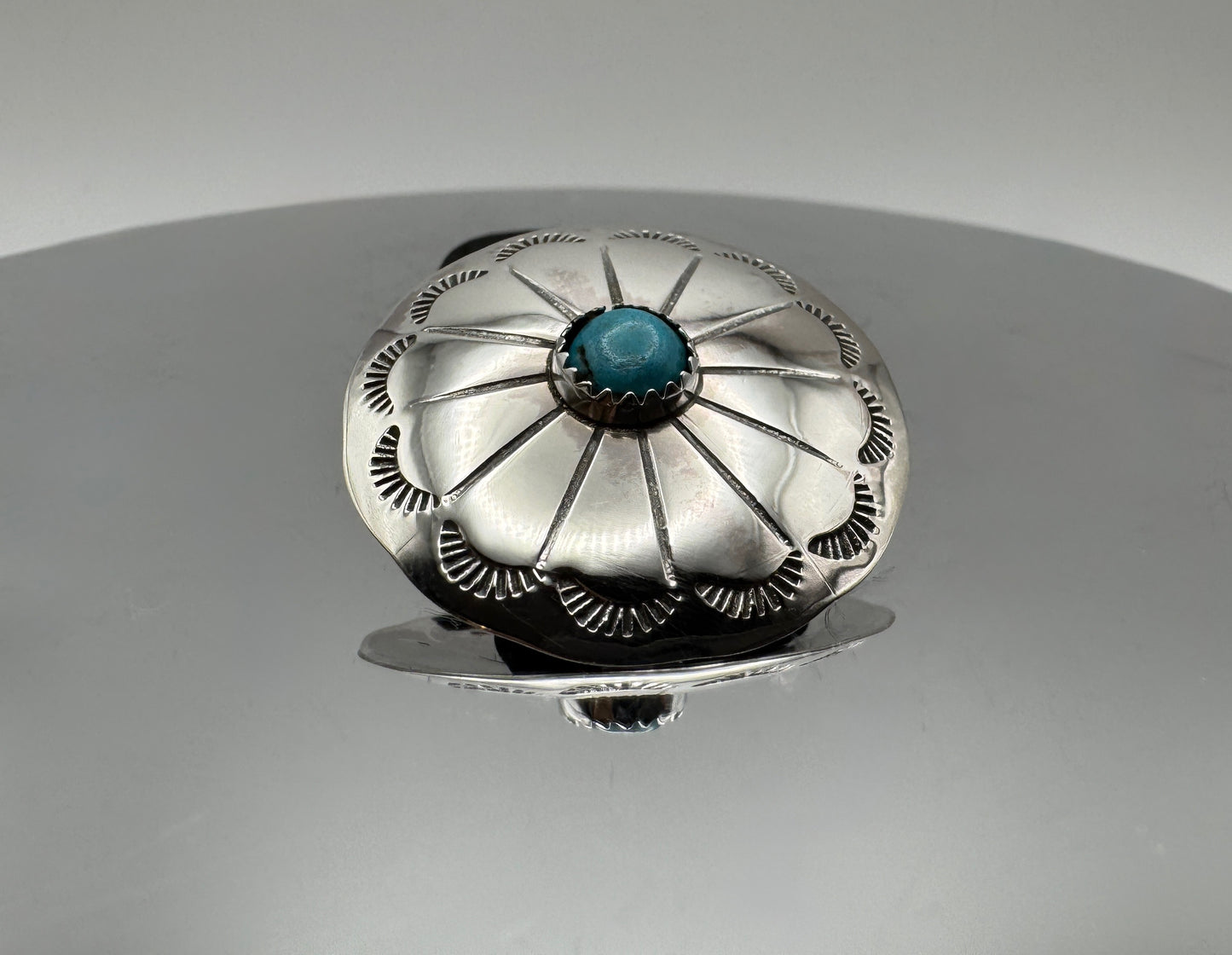 Sterling Concho with Kingman Hair Tie - West Spork Mercantile