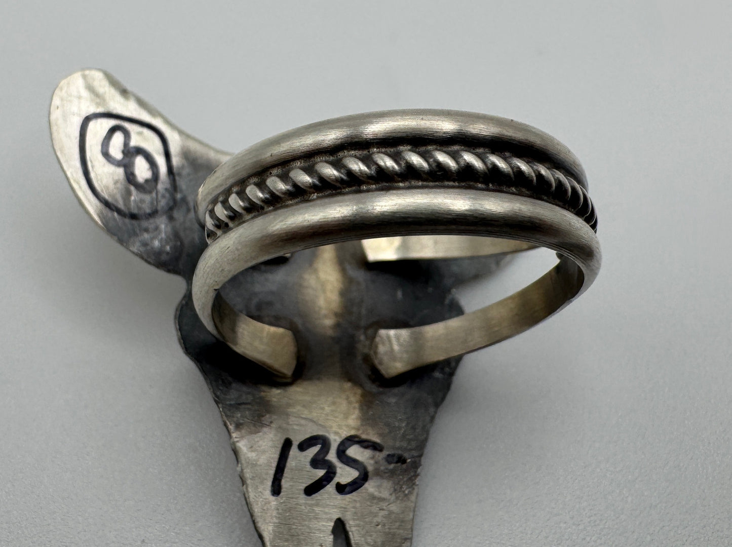 Sleeping Beauty and Sterling Animal Ring by C. Yazzie (2 options) - West Spork Mercantile