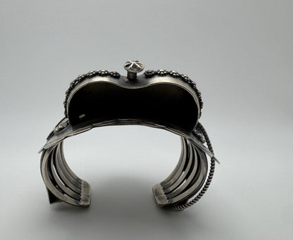 Stunning Saddle Cuff by Native Artist Tim Yazzie - West Spork Mercantile