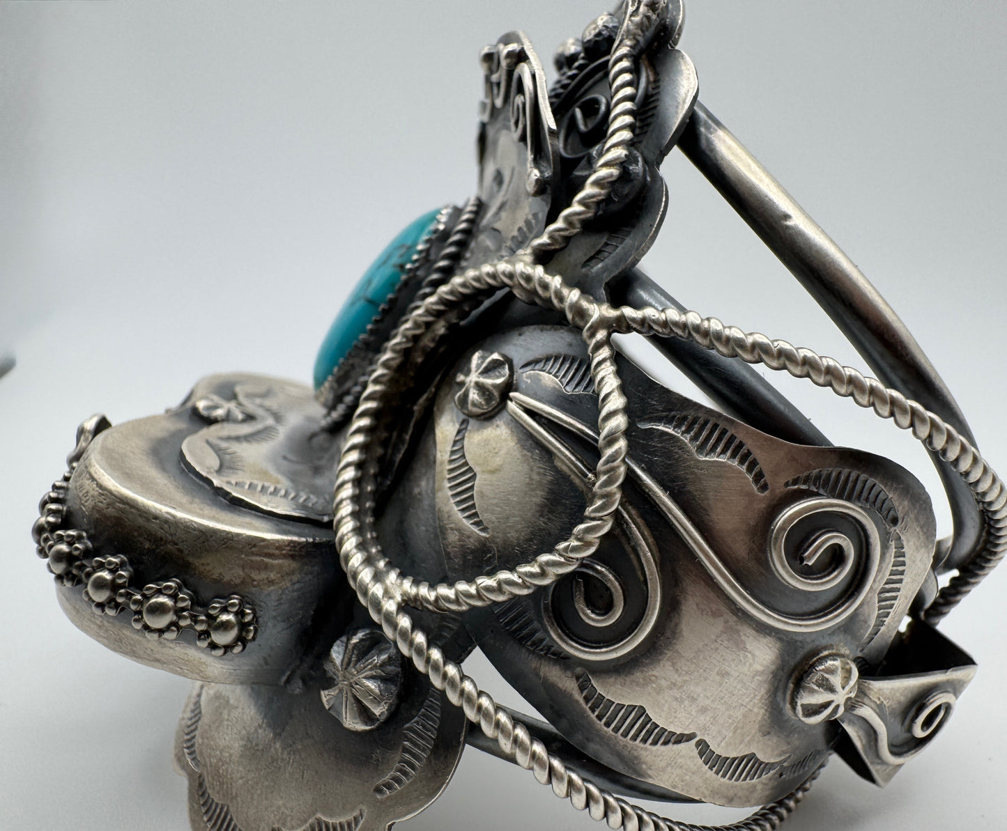 Stunning Saddle Cuff by Native Artist Tim Yazzie - West Spork Mercantile