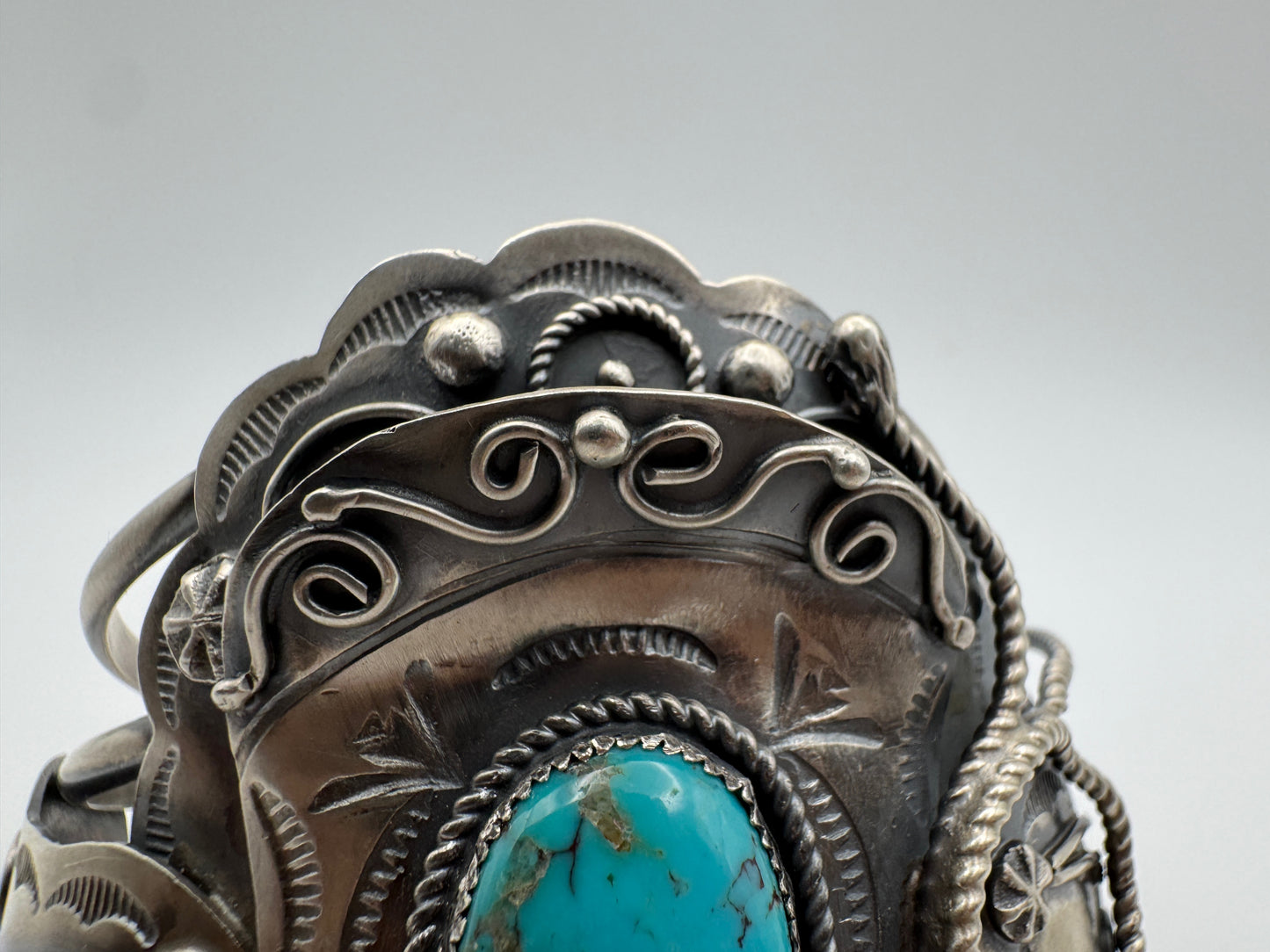 Stunning Saddle Cuff by Native Artist Tim Yazzie - West Spork Mercantile