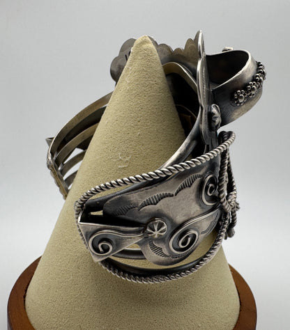 Stunning Saddle Cuff by Native Artist Tim Yazzie - West Spork Mercantile