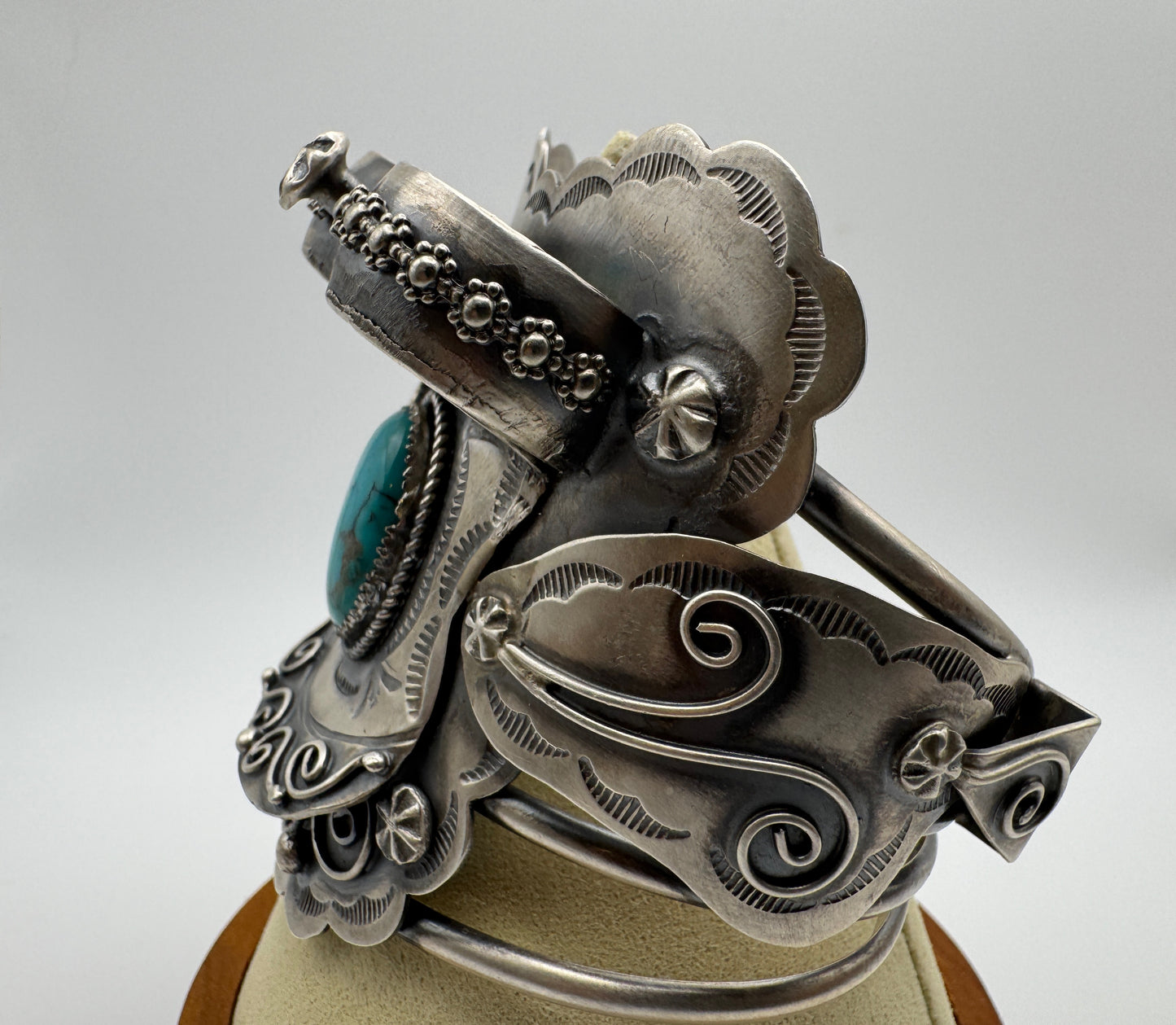 Stunning Saddle Cuff by Native Artist Tim Yazzie - West Spork Mercantile