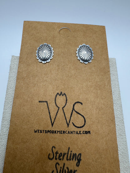 Petit Oval Concho Studs - West Spork Mercantile
