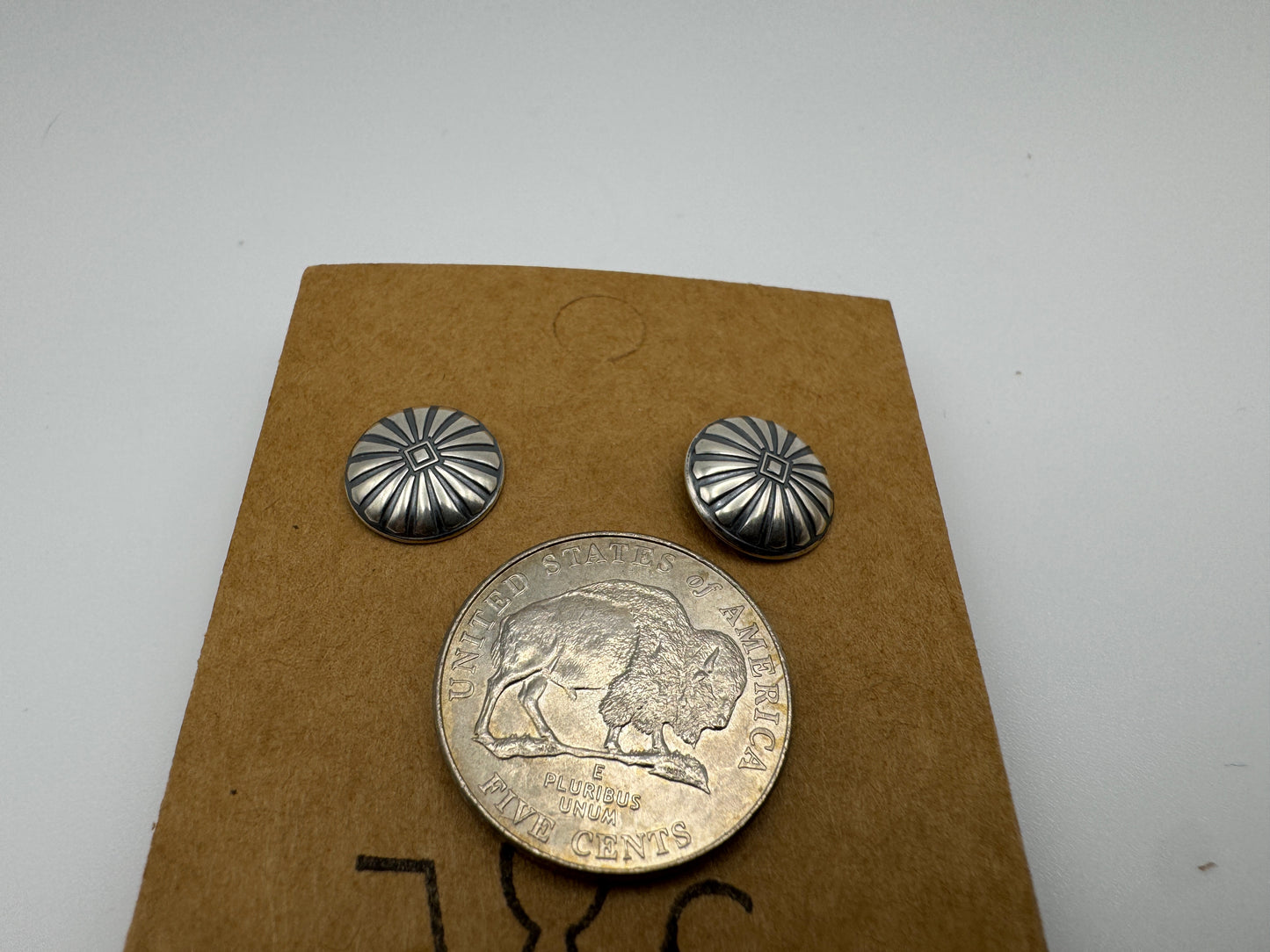 All Sterling Petite Concho Studs - West Spork Mercantile