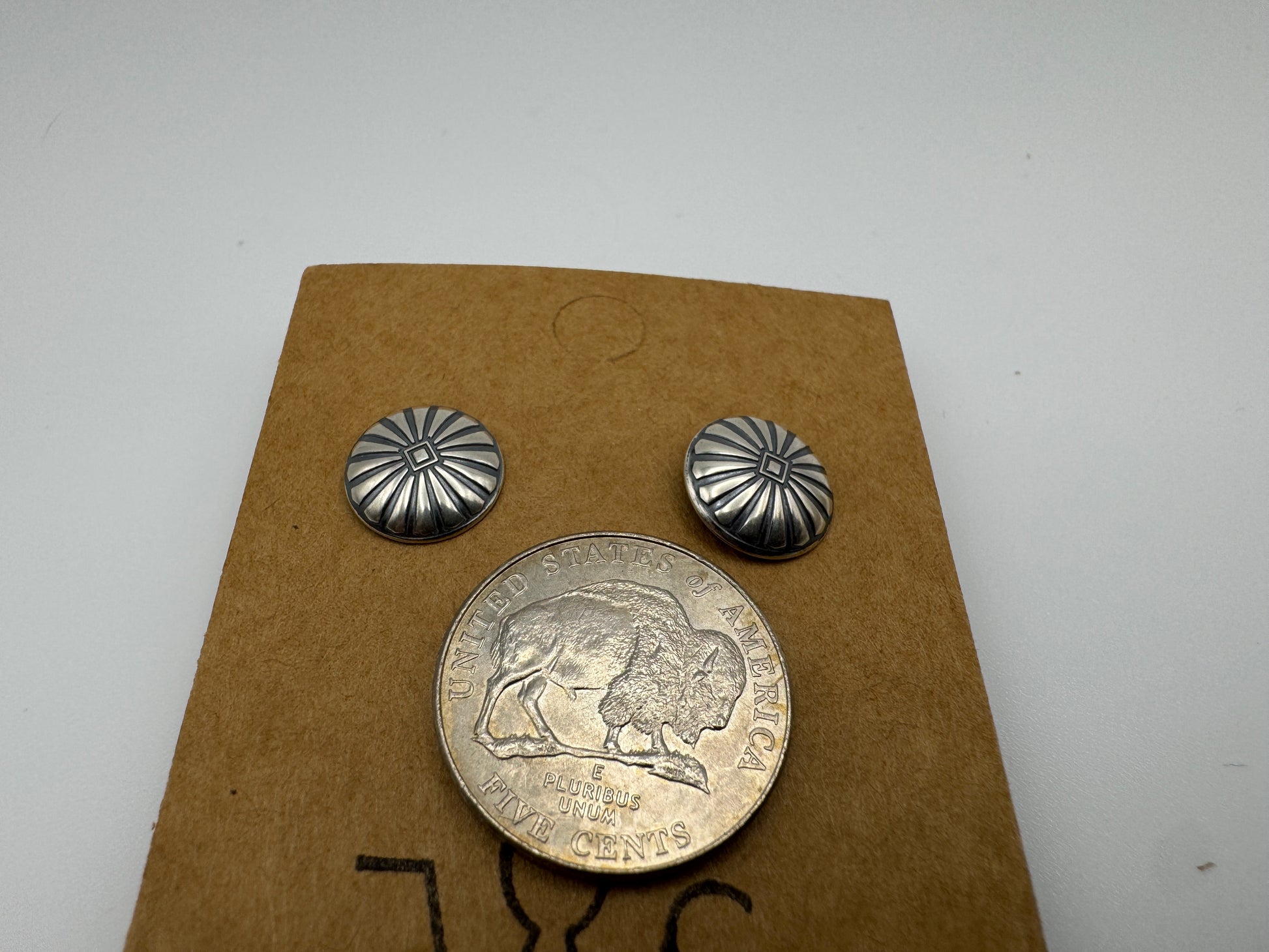All Sterling Petite Concho Studs - West Spork Mercantile
