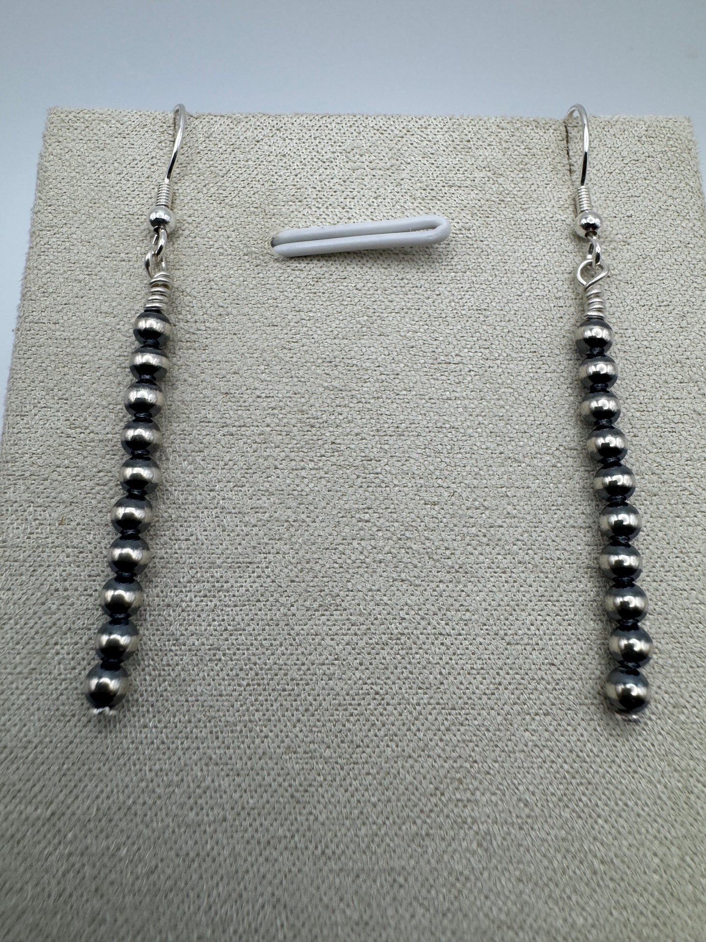 3mm Sterling Silver Pearl Dangle - West Spork Mercantile