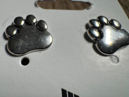 Sterling Silver Paw Print Studs – For Pet-Loving Mamas - West Spork Mercantile