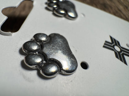 Sterling Silver Paw Print Studs – For Pet-Loving Mamas - West Spork Mercantile