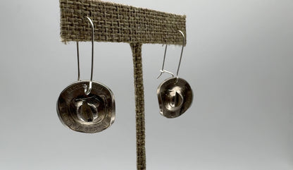 Buffalo Nickel Cowboy Hat Earrings