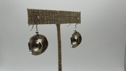 Buffalo Nickel Cowboy Hat Earrings